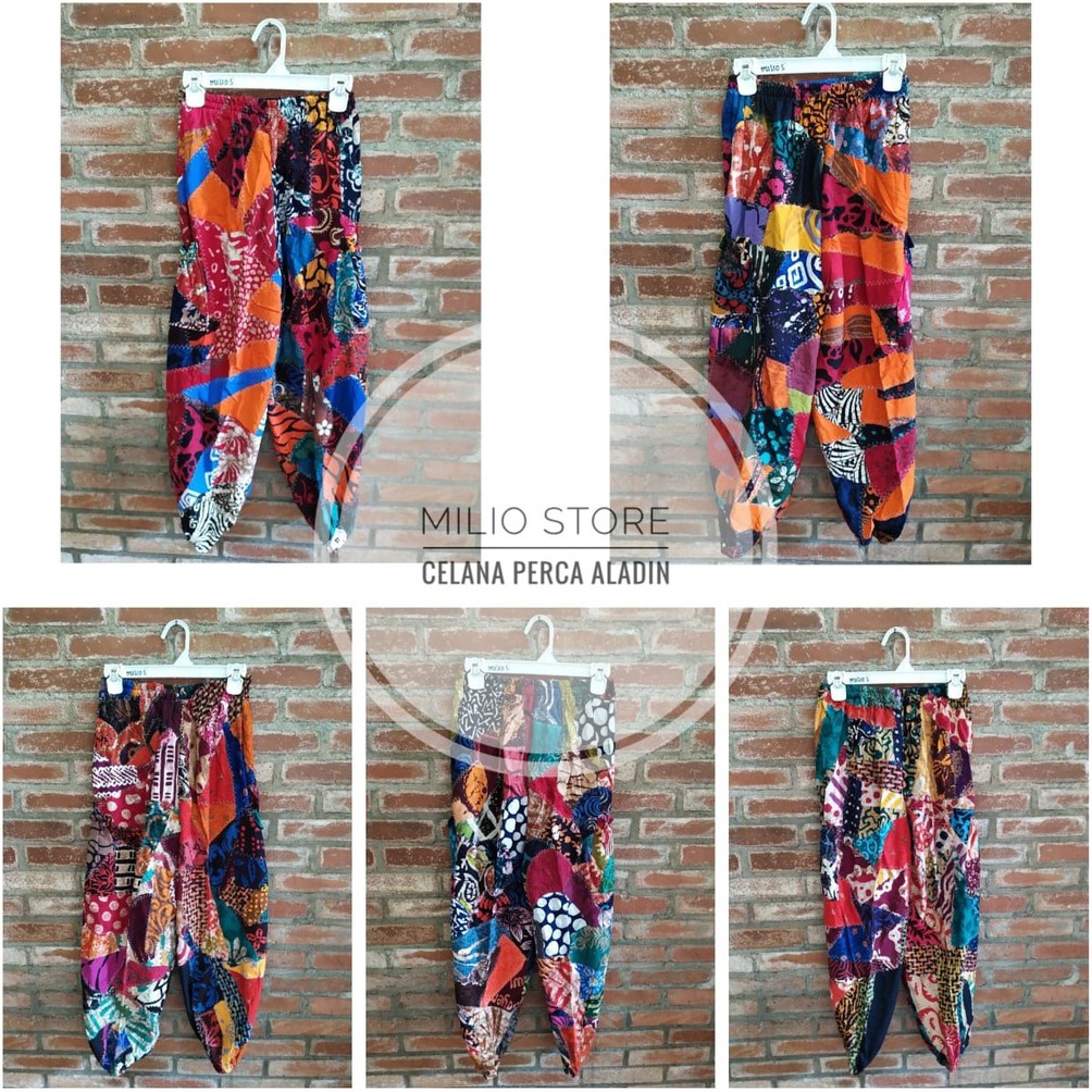 KODE F76W Celana ALADIN Panjang wanita Batik PERCA JOGJA
