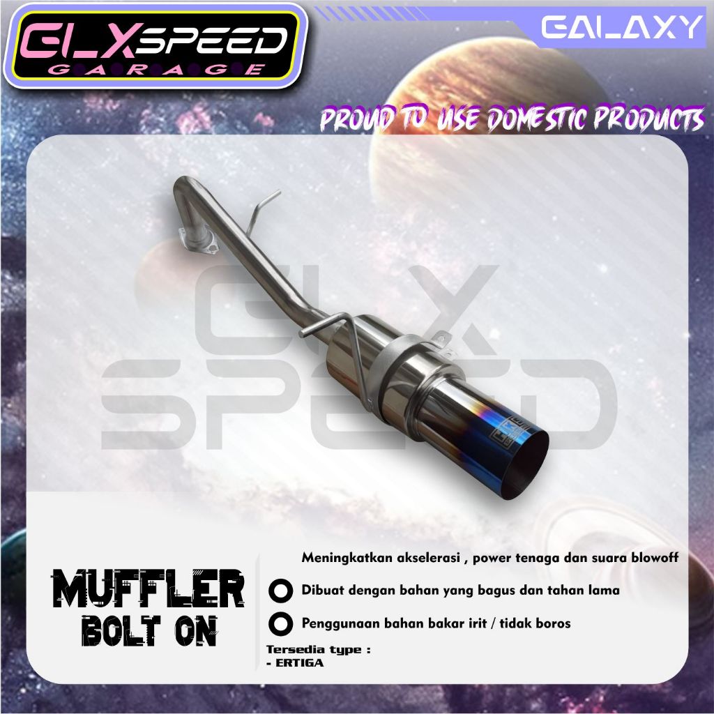 KNALPOT BOLT ON HKS BLUE ERTIGA