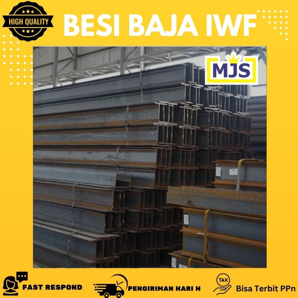 Besi Baja WF IWF Wide Flange Beam 6 Meter