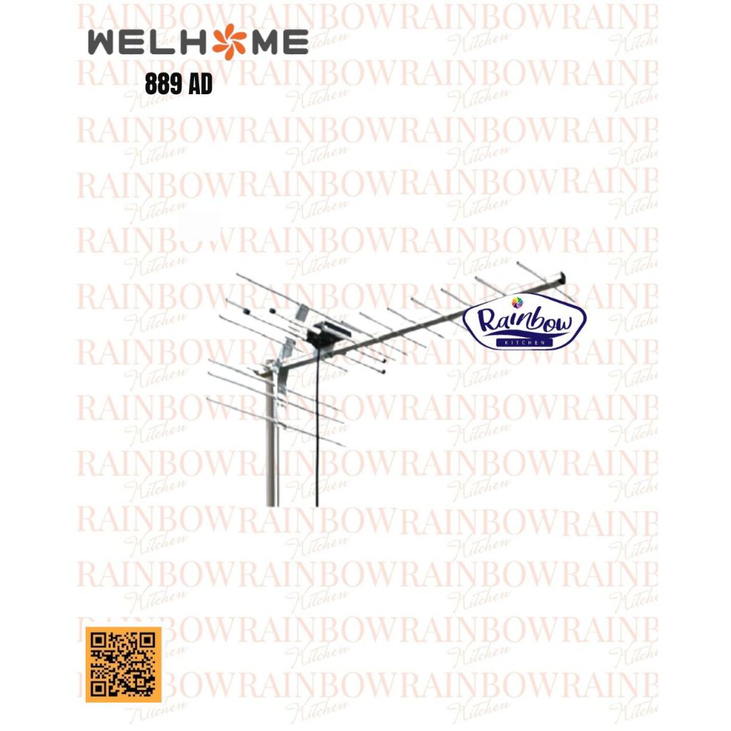 Welhome - Antena Outdoor / Antena Digital 889 AD