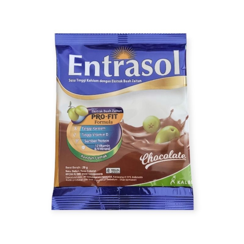 

Susu Entrasol/Entrasol Sachet/Entrasol Vanila Coklat/Entrasol Renteng 10 x 20 g