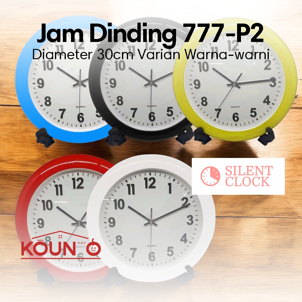 Jam Dinding 50 cm Jam Dinding Minimalis Bulat Jam Dinding Series Colorfull Jam Dinding Rumah Minimal