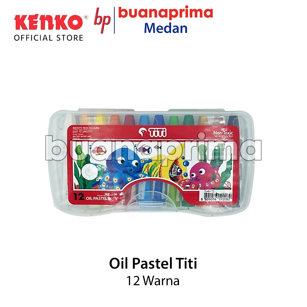 

OIL PASTEL TITI Original Korea 12 Warna Crayon Minyak Mewarnai