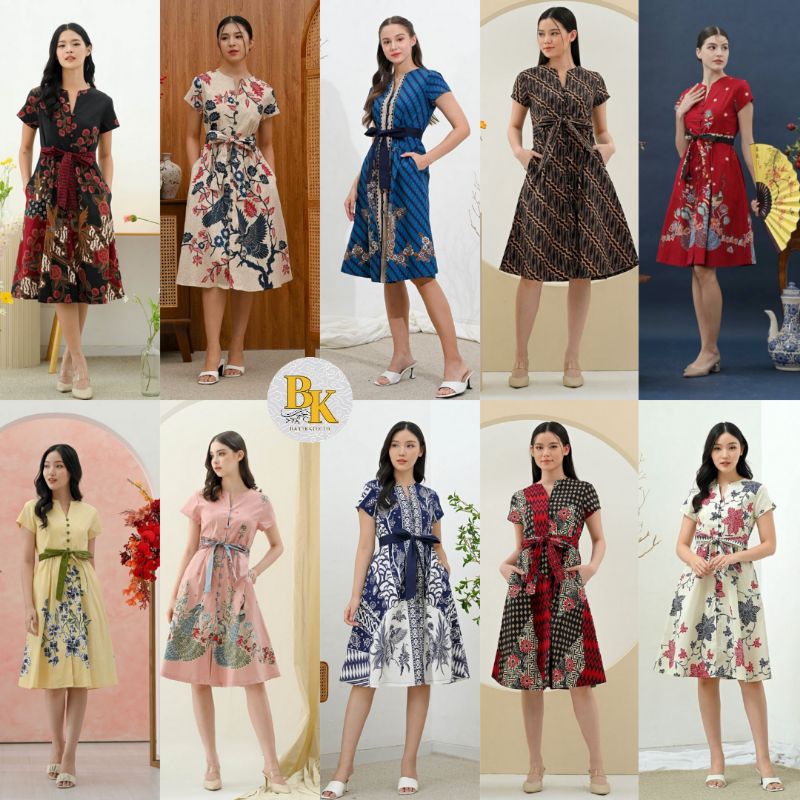 303 Series - Dress Batik Wanita / Terusan Batik Modern