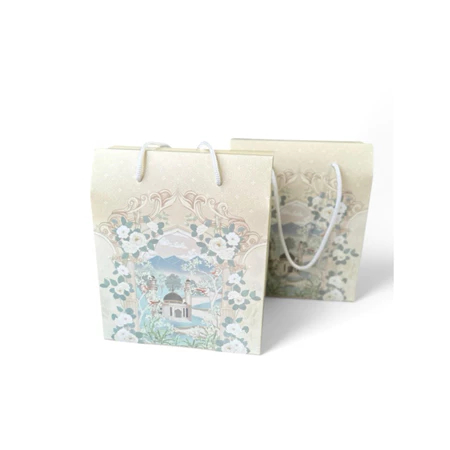 

Kardus Jinjing Kue Kering Idul FItri Gable Box Cookies Lebaran Mountain Breeze 18x9x17 cm