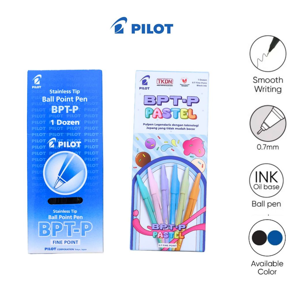 

[ 1 LSN / 12 PCS ] Ball Pen Pulpen Pena Pilot BPT-P