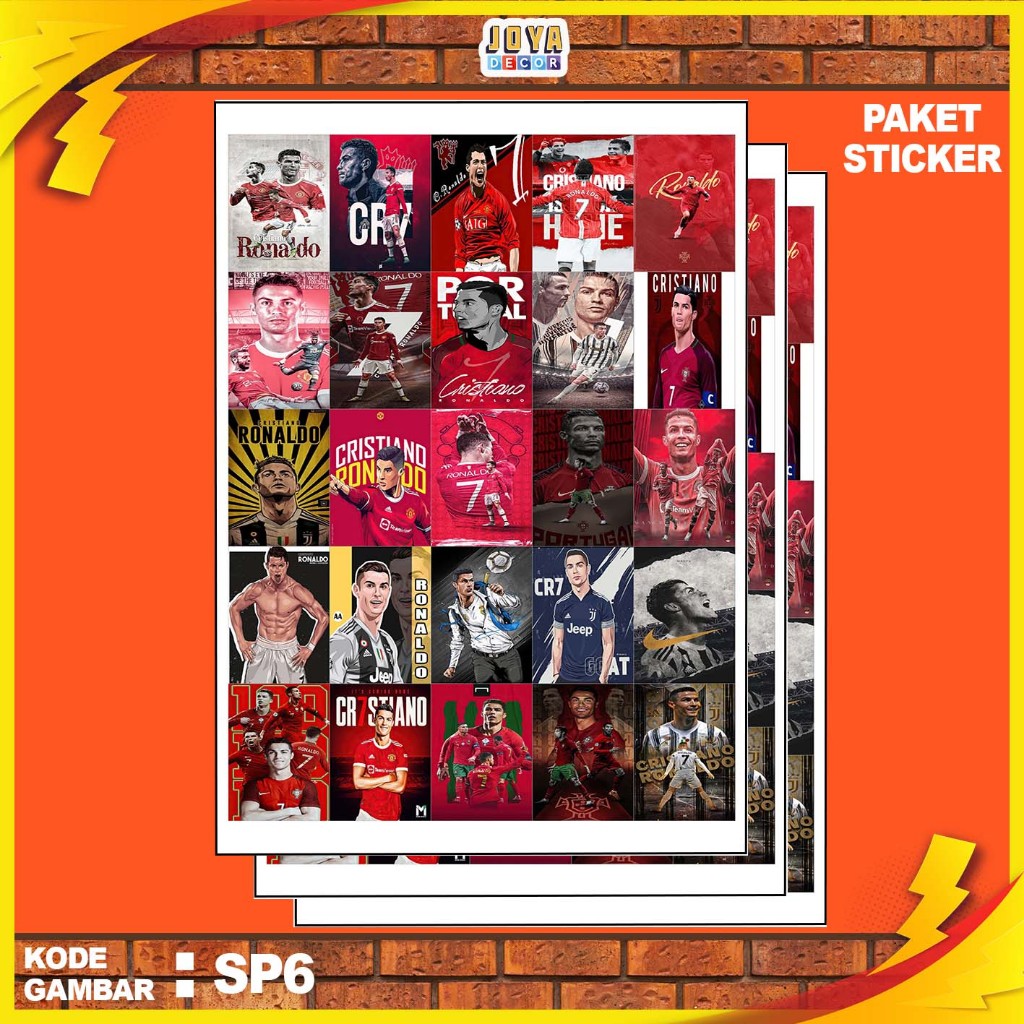

STICKER CRISTIANO RONALDO / STIKER RONALDO / PAKET STIKER CRISTIANO RONALDO PER 25 PCS / KODE GAMBAR SP6