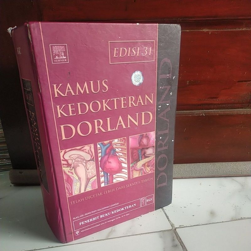 kamus kedokteran dorland edisi 31 original/ukuran besar