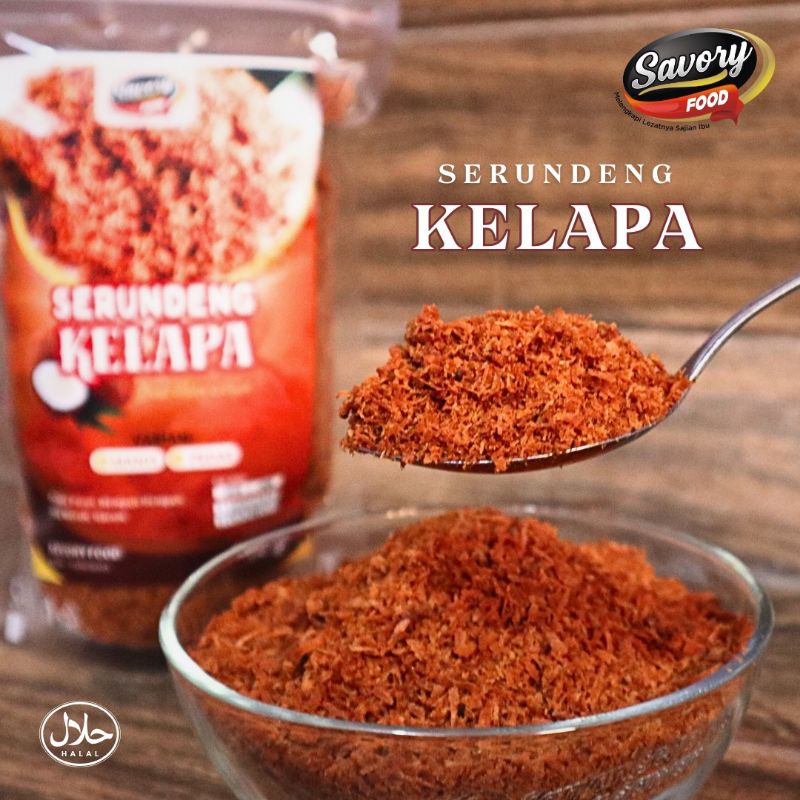 

Serundeng Kelapa Khas Solo RASA MANIS DAN PEDAS Enak Gurih Renyah by Savory Food 200 Gram