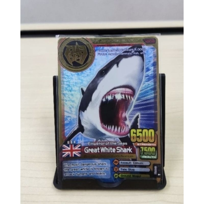 Animal Kaiser Plus Great White Shark Gold Card Original