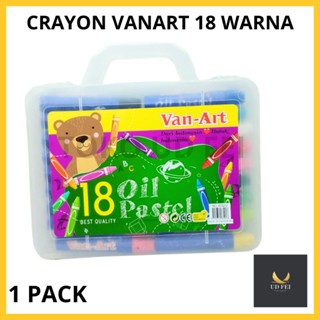 

(1 PACK) Crayon vanart 18 Warna/ Krayon 18 Warna Fancy/ Crayon Vanart 18