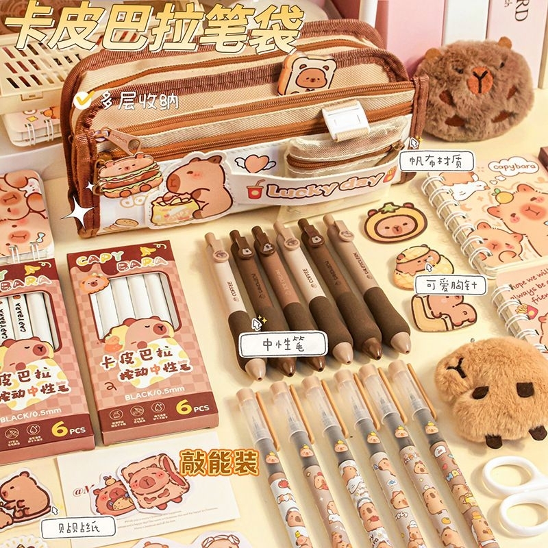 

Delunashop Tempat Pensil Besar Capybara Kapibara Multifungsi Kotak Pensil untuk kado hadiah ulang tahun gift anak sekolah Pensil Case Premium Ala Korea Capybara capibara masbro popmart