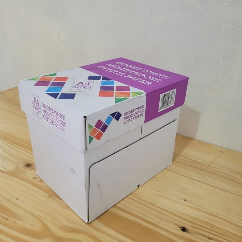 

Ay00! Kertas HVS A4 75 BMO 1 Rim Kertas Print/Fotocopy Kebutuhan Kantor, Sekolah, Percetakan