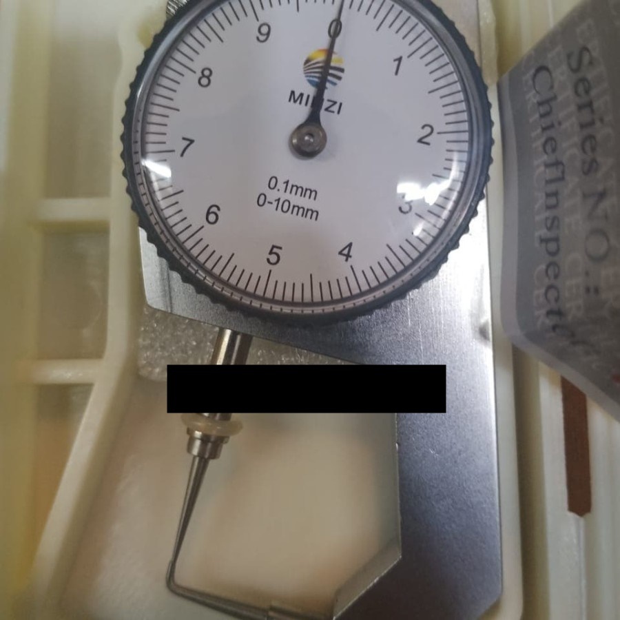 Jarum dial thickness gauge alat ukur ketebalan besi logam plat pipa