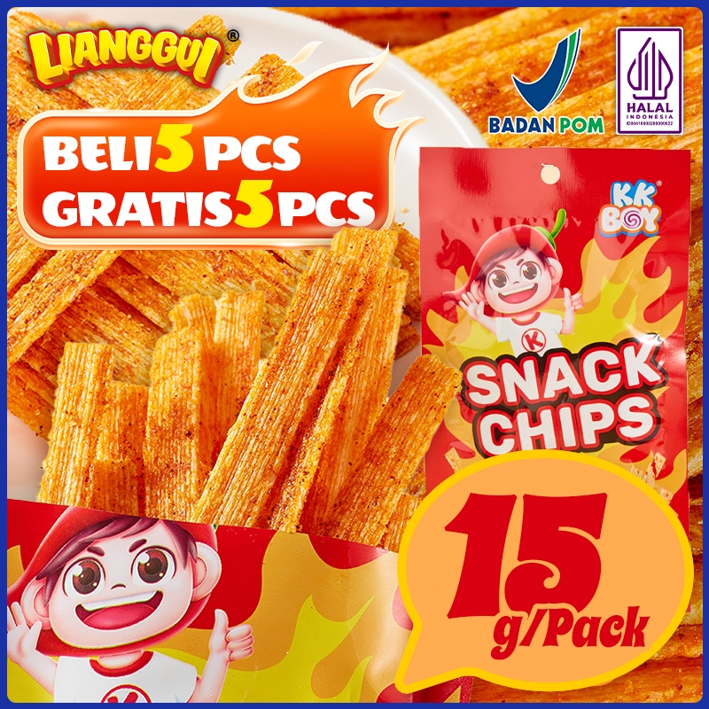 

[HALAL]【Beli 5 bags Gratis 5 bags】Lianggui Snack Keripik Pedas 15g - Renyah, Gurih, Bikin Nagih, Harga Hemat, Rasa Premium, Camilan Viral Jajanan, Snack Kue Lebaran Kue Lebaran Best Seller Enak Cemilan