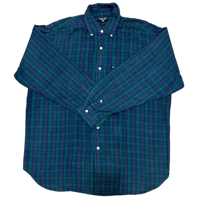 Kemeja Flannel Jumbo XXXL Ralph Lauren Second Original