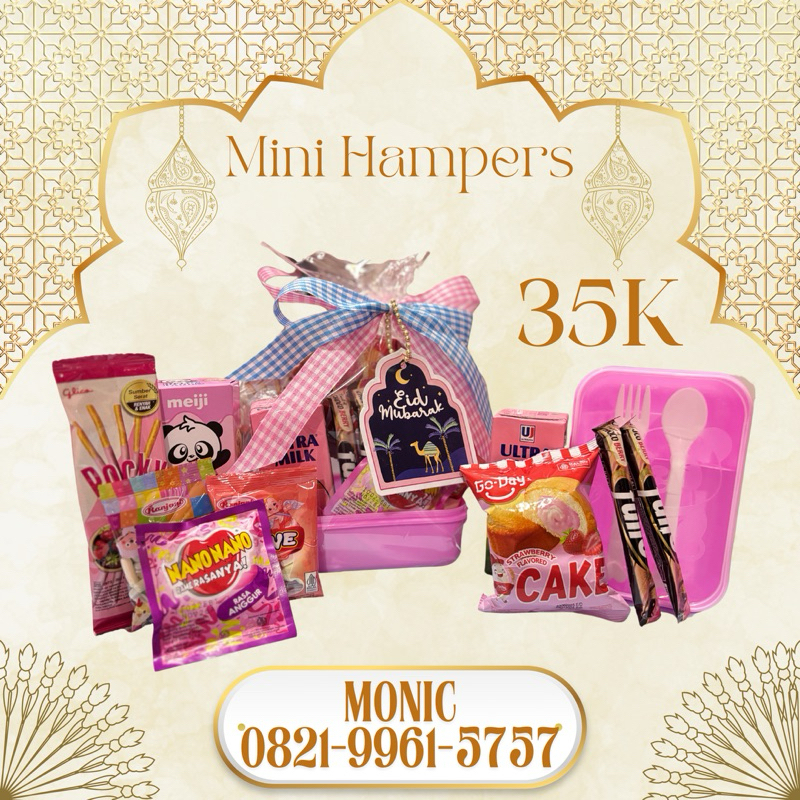

Mini Hampers 35K-Hampers Lebaran-Hampers Anak-Hampers Snack
