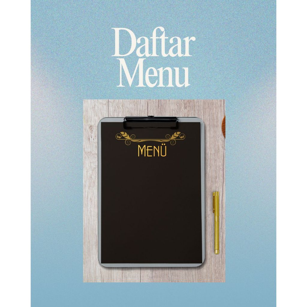 

Cetak Daftar Menu Board / Papan Menu / Menu Resto