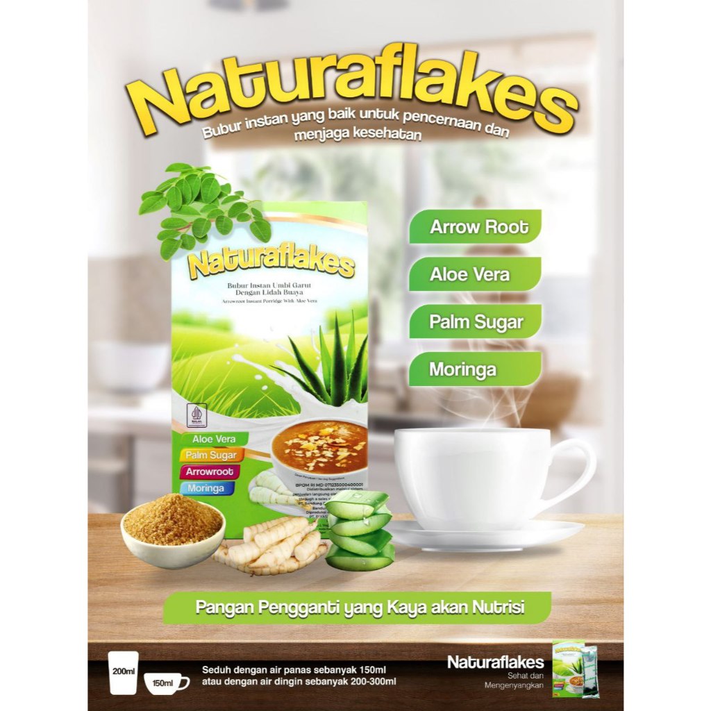 

NaturaFlakes - Pangan pengganti yang kaya akan nutrisi