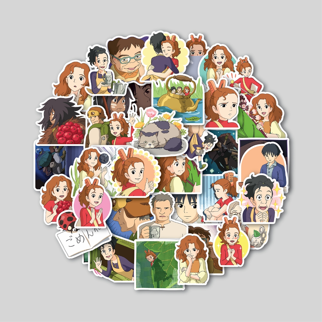 

STICKER PACK ARRIETTY GHIBLI | STICKER TUMBLR | STIKER LAPTOP KOPER HELM
