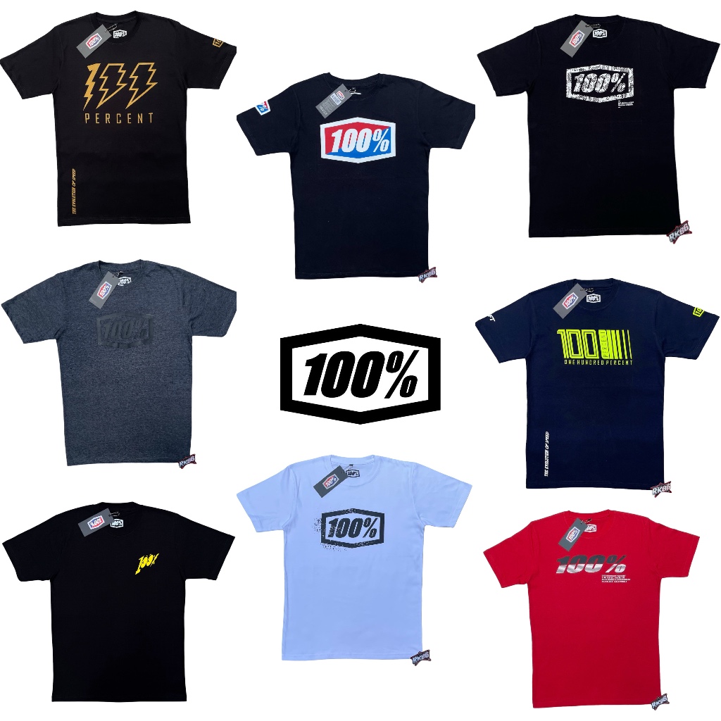 KAOS TSHIRT  100% MX MOTOCROSS TRAIL RACING