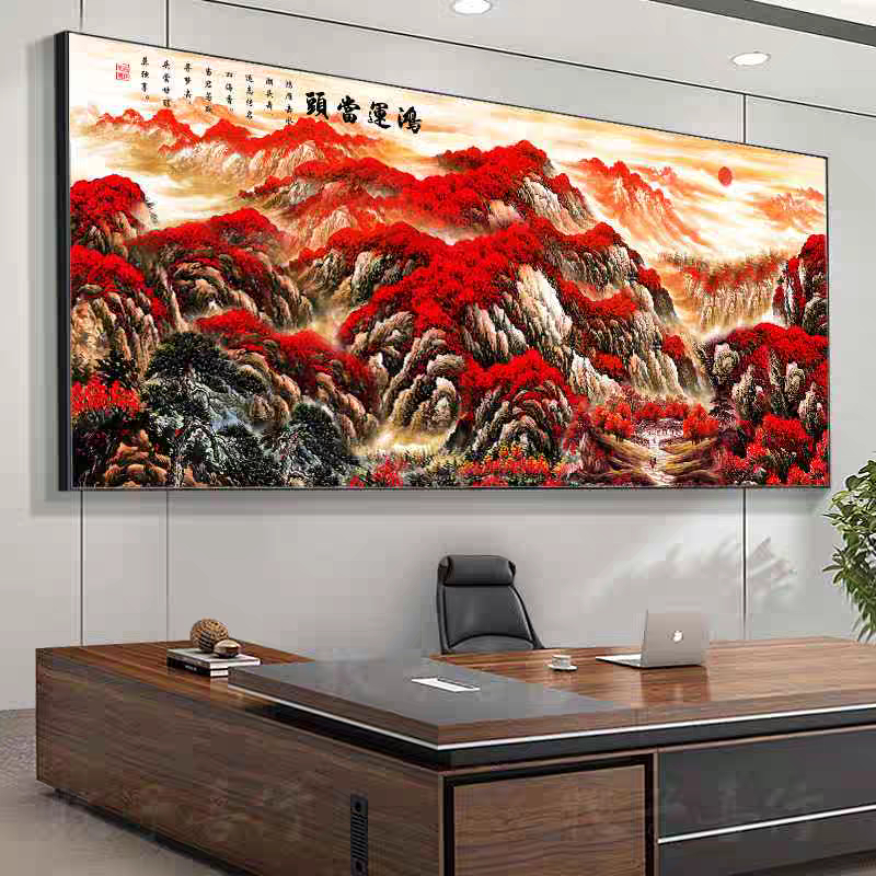 Lukisan Porcelain 5D Hiasan Dinding Detail Diamond - Pemandangan Alam - Mewah & Elegan