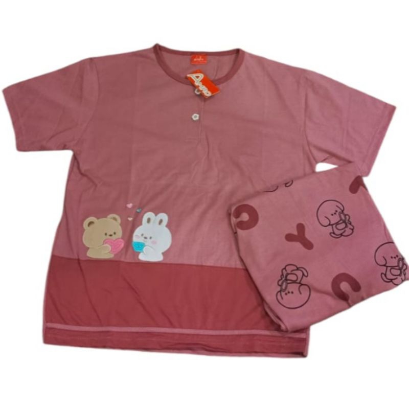 AMRO - BABYDOLL AMRO PENDEK 3/4 MOTIF - BABYDOLL CELANA 3/4 MOTIF - BABYDOLL AMRO KATUN PREMIUM - PI