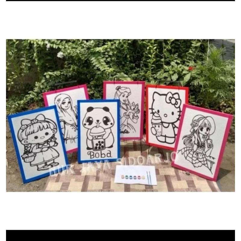 

(paket 6 foam lukis)styrofoam lukis jumbo list lakban 33x50x1