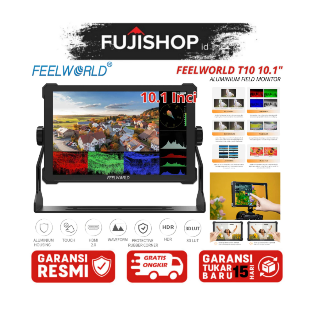 FEELWORLD T10 10.1" Monitor / FEELWORLD Monitor T10 10.1 Inch Garansi Resmi
