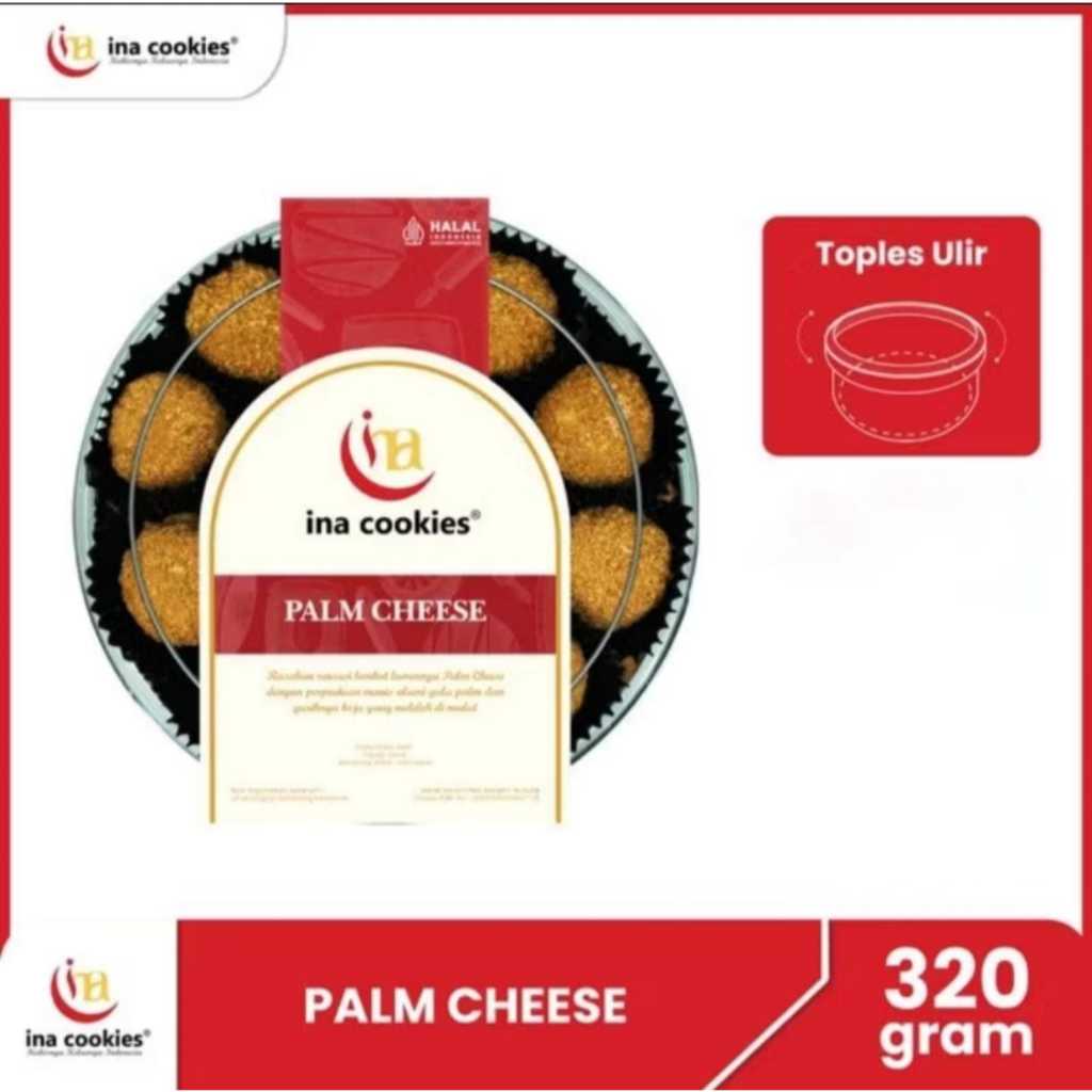 

Ina Cookies Kue Kering Premium Palm Chese 320GR