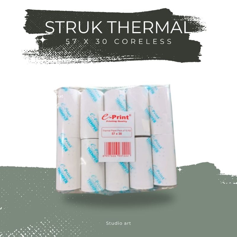 

Kertas Struk Thermal eprint 57x30 mm - Roll Kertas Kasir Printer Thermal