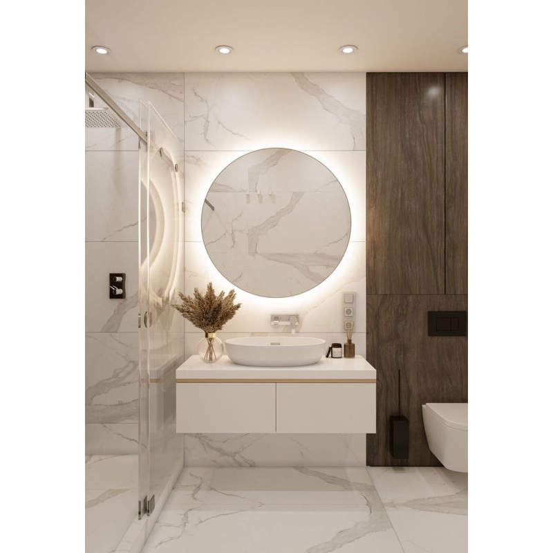 Kabinet wastafel List gold ,lemari cuci tangan Yura minimalis kekinian