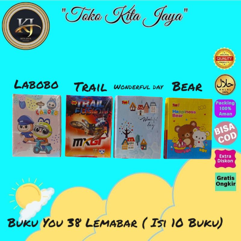 

Buku Tulis You 38 Lembar ( Isi 10 )