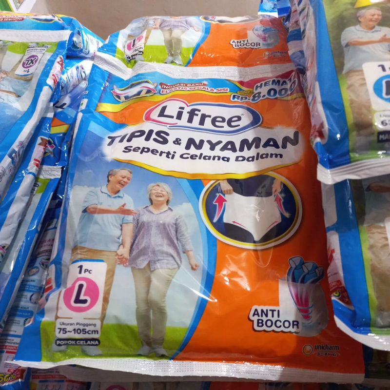 LIFREE L CELANA (isi 4) PAMPERS DEWASA