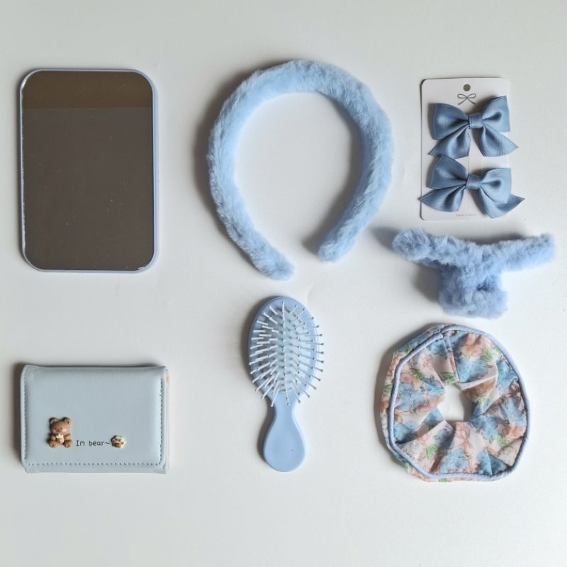 

[BARANG SATUAN COQUETTE BLUE] Barang serba biru / printilan serba biru