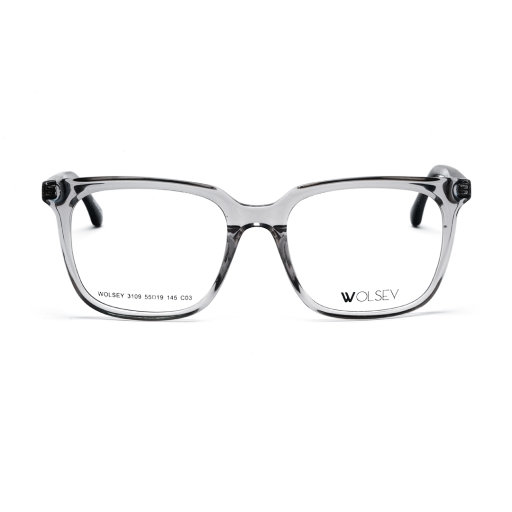 Optik Tunggal Frame Kacamata WOLSEY ; 3109 ; C03 (DARK GREY) - 55