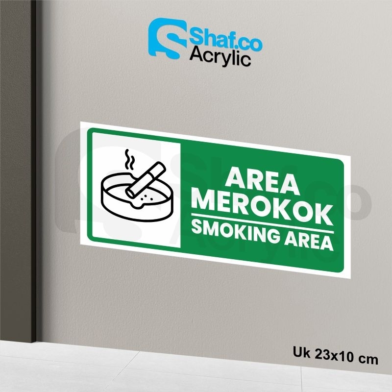 

STICKER SMOKING AREA LANDSCAPE // STIKER // RAMBU-RAMBU // STICKER