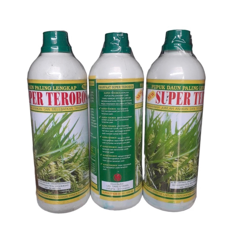 Pupuk Cair Super Terobos Super Trobos 1 Liter + Plus Zpt - Untuk Tanaman Padi Tani Utama