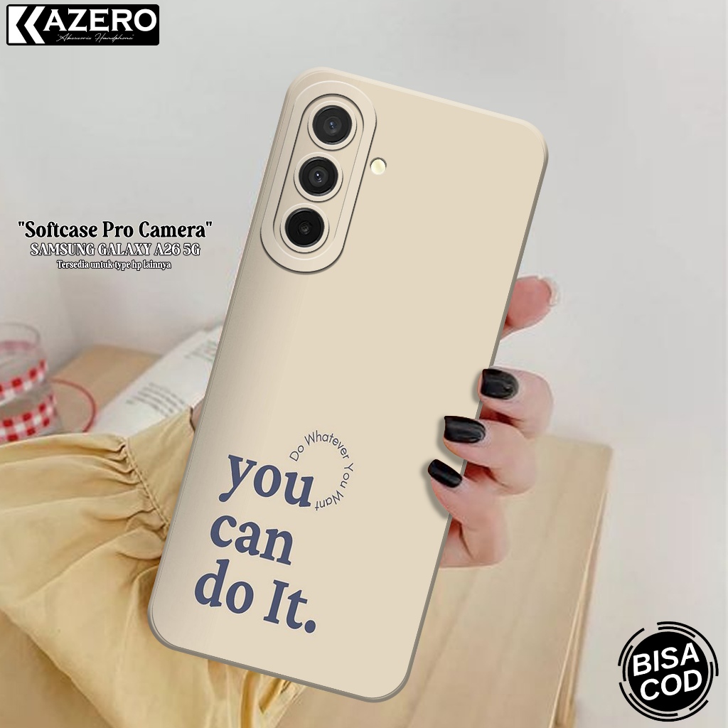 KAZERO Case Pro Camera Samsung Galaxy A26 5G Fashion Case Aesthetic  Silikon Tpu Softcase Samsung Ga