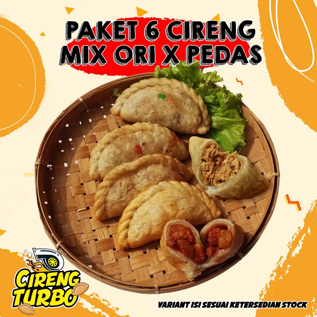 

Cireng isi Original Mix Pedas Paket Hemat 6 Pcs Per Pax