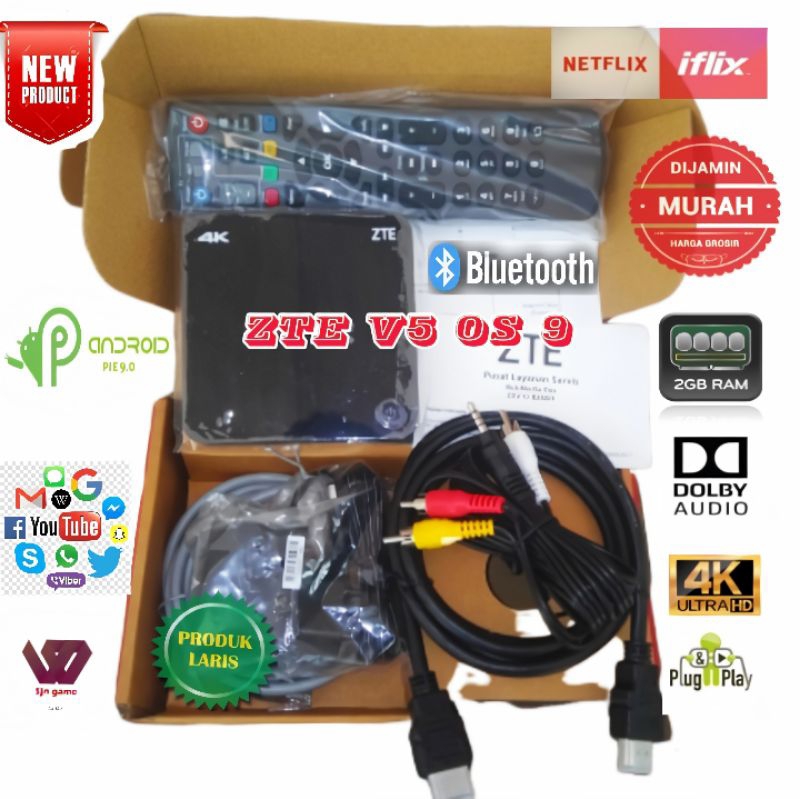 STB ANDROID V5 OS 10 VOICE COMMAND TINGGAL PAKE