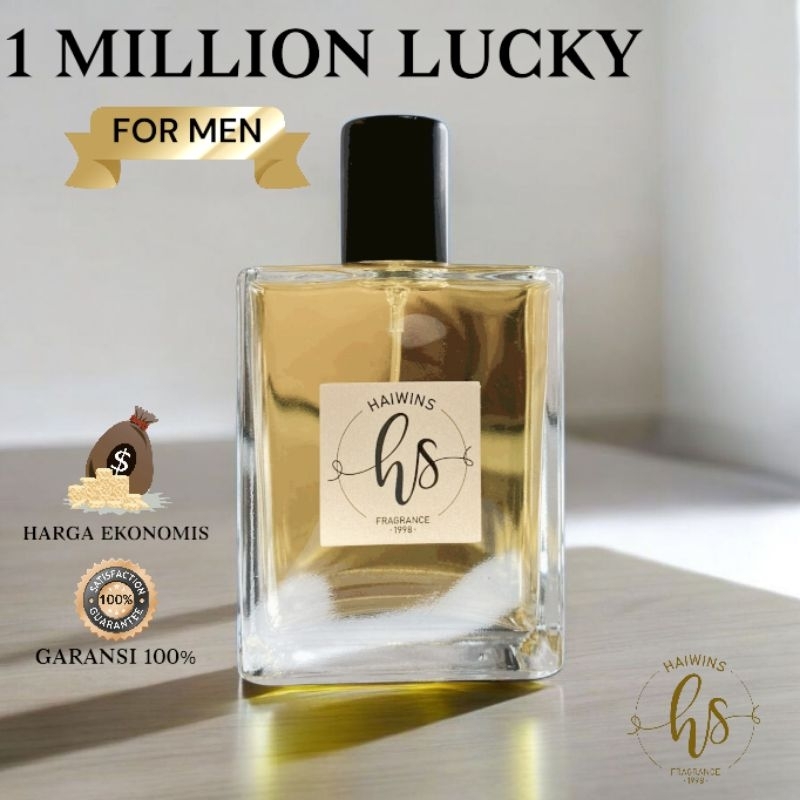 Parfume Pria PRB 1 Million Lucky - Haiwins Parfum