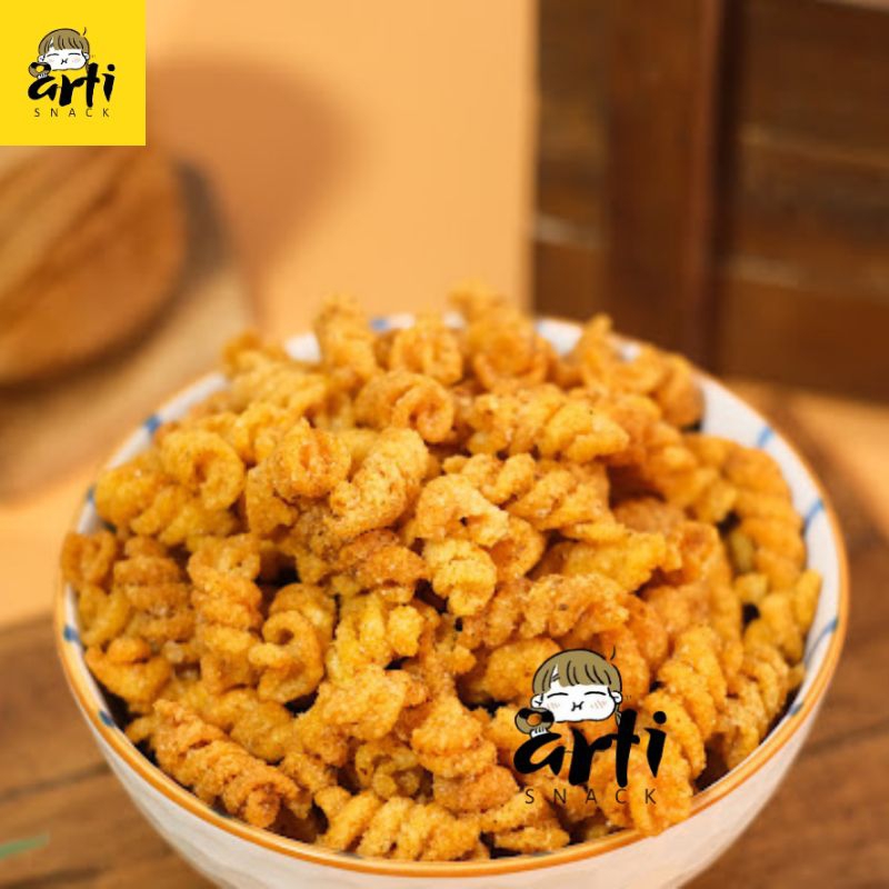 Makaroni spiral pedas / makaroni pedas / makaroni keriting 200gr