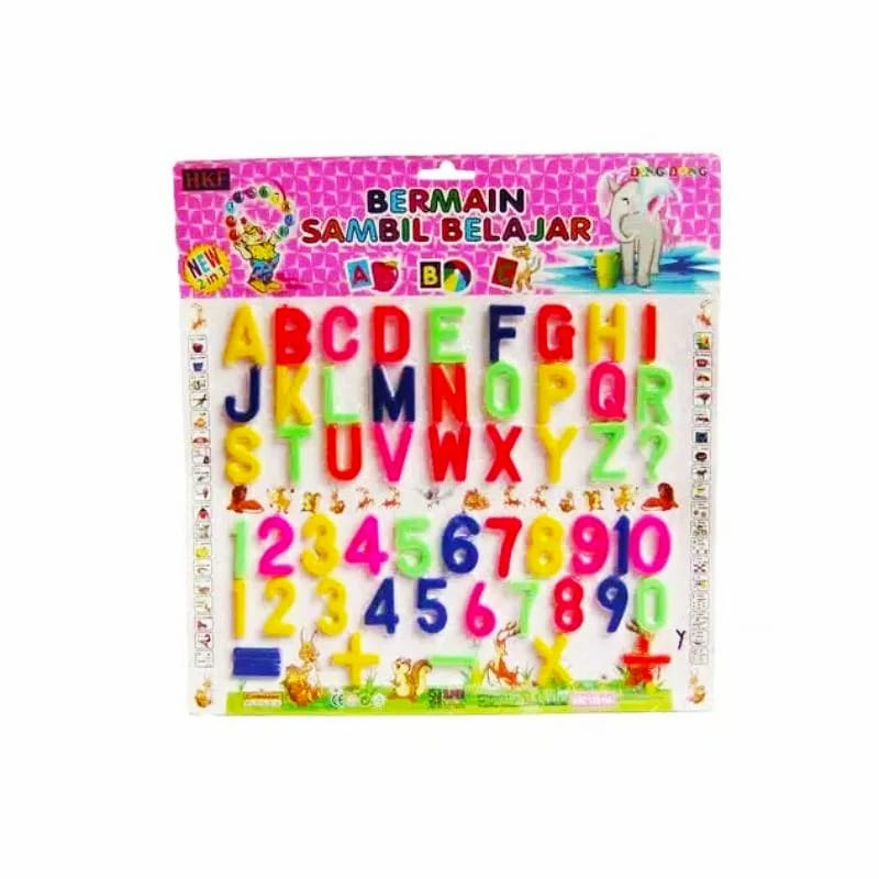Mainan Edukasi Magnet Game Alphabet ABC Angka Hijaiyah Huruf Arab - Mainan Anak Mengenal Huruf Abjad