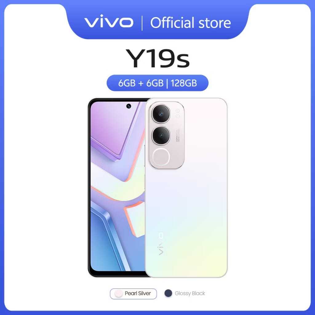 vivo Y19S 50 MP AI Camera, 5500mAh+15W FlashCharge, SGS Drop Resistance, IP64 Dust Waterproof, Dual 