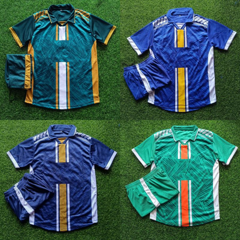 New Stelan Printing Jersey Futsal Jersey Sepakbola Motif Anyaman Itik pulang petang Polosan Non Appa