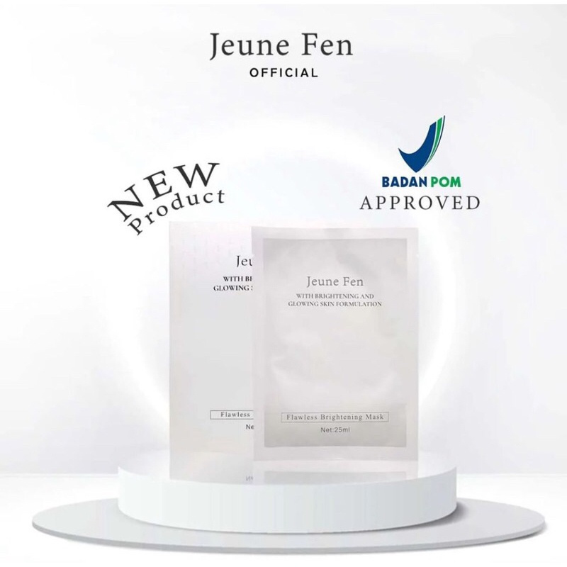 Jeune Fen Stemcell Mask | Glowing Mask | Masker Wajah isi 5pcs/box | BPOM
