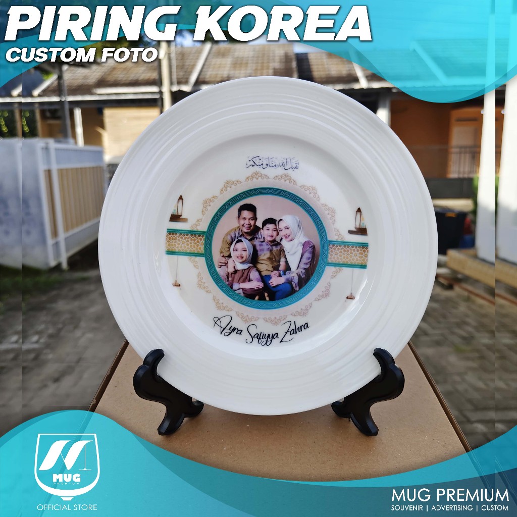 (New Product) Piring Hias Custom Foto / Piring Pajangan, Kado / Souvenir Piring