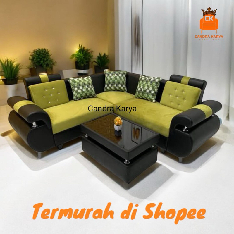 Kursi Ruang Tamu Sudut L Minimalis