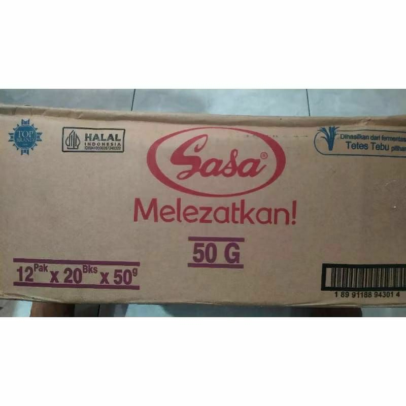 

Sasa 50gr Kartonan Isi 240pcs Bahan Tambahan Pangan ( Penguat Rasa )